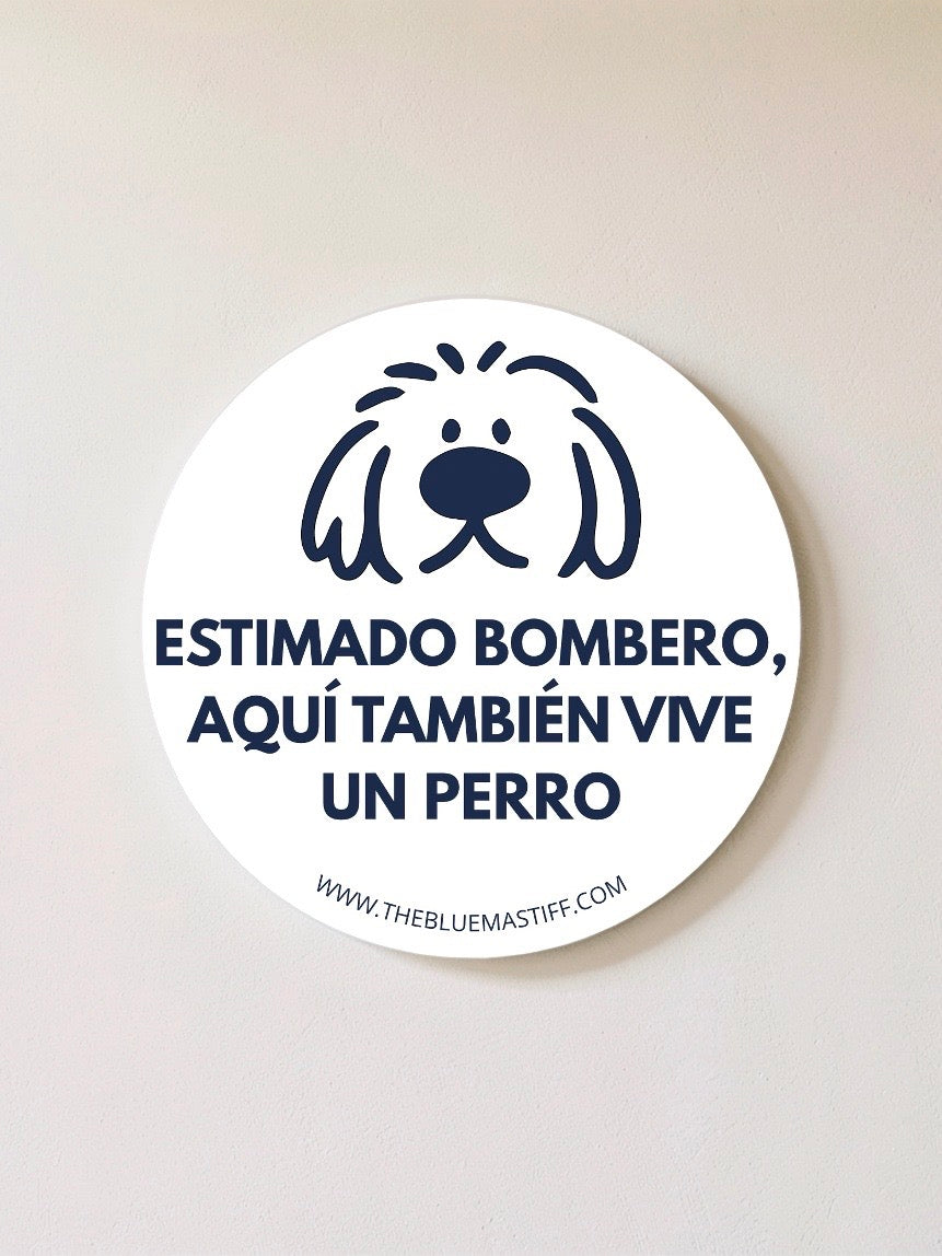Pegatina de emergencia para perros