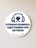 Pegatina de emergencia para perros