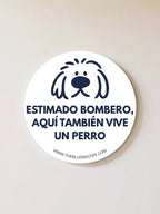 Pegatina de emergencia para perros